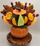 Fall Theme Fresh Fruit Arrangement